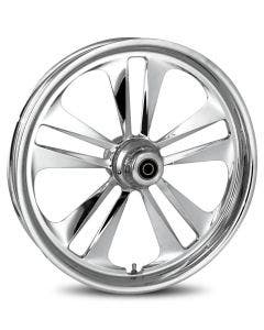 RC Components Chrome Crank Wheel & Tire Package for Harley Models 