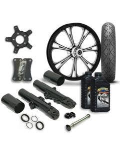 RC 21 Epic Wheel Tire & Complete Eclipse Front End Package Harley 14-19 FLH