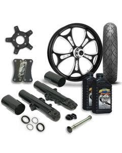 RC 21 Holeshot Wheel Tire & Complete Eclipse Front End Package Harley 14-19 FLH