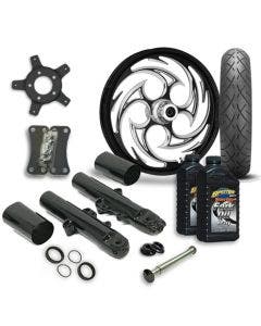 RC 21 Savage Wheel Tire & Complete Eclipse Front End Package Harley 14-19 FLH