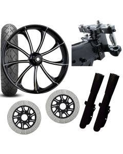 RC 26 Revolt Eclipse Wheel Tire Neck Rake Front End Package Harley Dual Disc