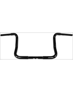 FBI Fat Baggers Black 10" EZ Install Round Top Handlebars Harley Batwing 86-22