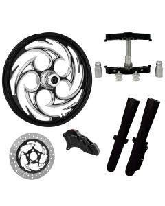 Savage Eclipse 23" Wheel Tire Single Side w/ Raked Triple Trees Lowers & Sliders