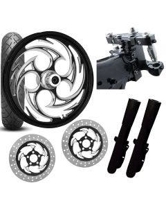 RC 26 Savage Eclipse Wheel Tire Neck Rake Front End Package Harley Dual Disc