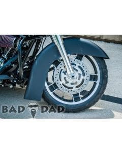 Bad Dad Slammer Front Fender for Harley FLH w/ 16" Thru 18" Wheels 93-13