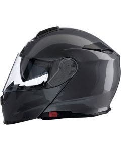 Z1R Solaris Full Face Modular Dark Silver Motorcycle Helmet