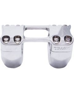 Trask Assault Series Chrome 2" Rise 1 1/4" Handlebar Risers Harley & Custom