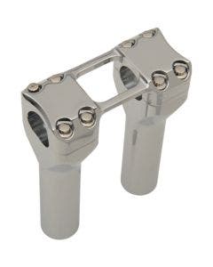 Trask Assault Series Chrome Rise 1 1/4" Handlebar Risers Harley & Custom