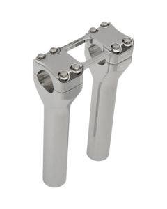 Trask Assault Series Chrome 8" Rise 1 1/4" Handlebar Risers Harley & Custom