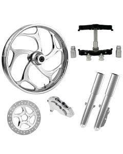 Torsion Chrome 23" Wheel Tire Single Side w/ Raked Triple Trees Lowers & Sliders