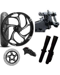RC 26 Torsion Eclipse Wheel Tire Neck Rake Front End Package Harley Single Side