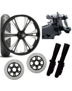 RC 26 Valor Eclipse Wheel Tire Neck Rake Front End Package Harley Dual Disc