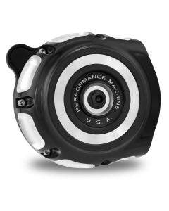 Performance Machine PM Black Contrast Cut Vintage Air Cleaner Harley 91-17 XL