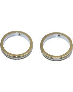 Custom Dynamics WA39-AW-CS Chrome LED Turn Signal Rings w/ DRL - 39mm Forks