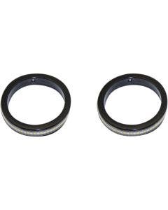 Custom Dynamics WA43-AW-BS Black LED Turn Signal Rings w/ DRL - 43mm Forks