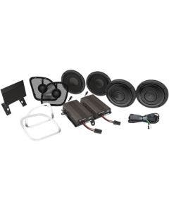 HogTunes Wild Boar 600 Watt Amp & 4 Speaker Audio Kit RG Ultra Harley 14-19