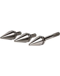 Pro Pad Polished Spike Style Windshield Mount Kit Harley Batwing FLHX 14-20