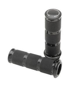 Performance Machine PM XLS Black Contour Renthal Hand Grips Cable 84-17