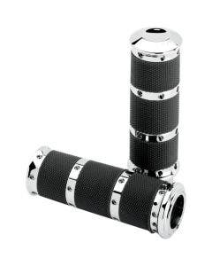 Performance Machines 2K8 Chrome Grips for Harley 08-Up Touring | 0063-2018-CH