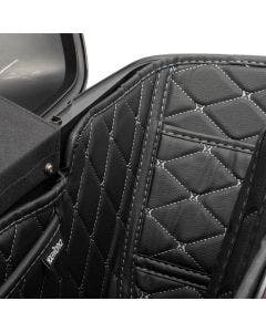 Hogworkz OEM Tapered Stretched Saddlebag Liners 14-24 Black w/ Silver Stitching