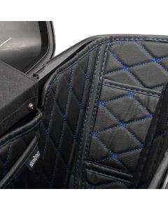 Hogworkz OEM Tapered Stretched Saddlebag Liners 14-24 Black w/ Blue Stitching