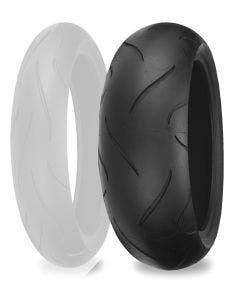 Shinko 87-4076 Tire 010 Apex Rear Tire 200/50Zr17 75(W) Radial 