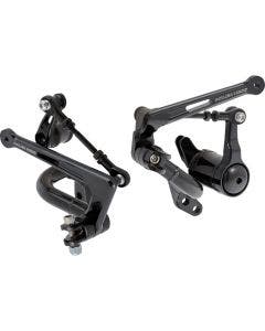 Arlen Ness Black Anodized Mid-Controls for Harley Bagger Models 00-07 FLT
