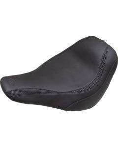 Mustang Black Basketweave Runaround Solo Seat 4 Harley
