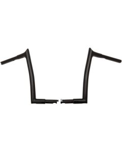 FBI Fat Baggers Black 12" EZ Install Pointed Handlebars Harley FLHR FLTR FLST