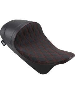 Drag EZ-On Predator Forward Low Solo Seat Solar Reflective Diamond FLH/T 08-Up