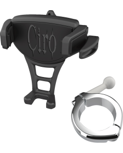 Ciro Black Constrictor Phone Holder W/ Chrome 1-1/2" Handlebar Mount 4 Harley