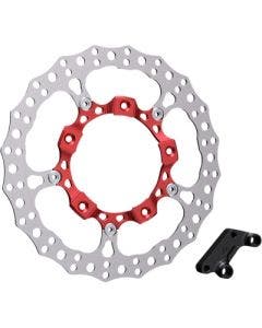 Arlen Ness 300-007 14” Big Brake Rotor Kits Front Right Red Harley Touring FLH/T