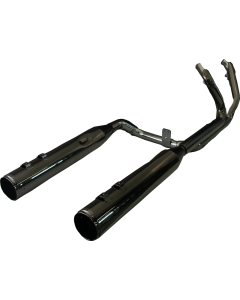 Khrome Werks Eclipse Dominator Header Exhaust 4.5&quot; Muffler Race Tip M8 Harley