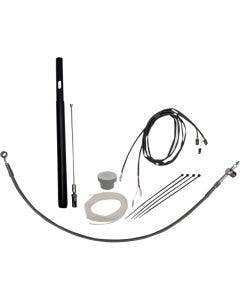 FBI EZ Install 16" Braided Handlebar Install Kit 4 Harley 21-24 Hydraulic Clutch