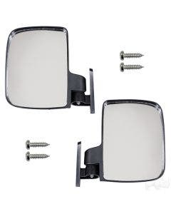 Universal Set of 2 Side Mount Top Strut Golf Cart UTV Side By Side Mirrors  ACC-1021