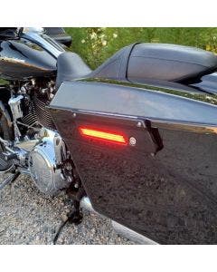 Custom Dynamics Red Lens LED Saddlebag Latch Lightz Harley FLTR/U 10-13