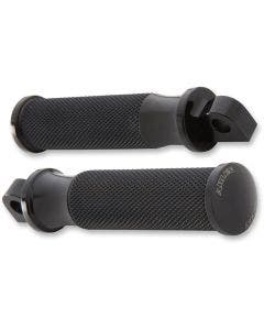 Arlen Ness Smooth Black Fusion Male Mount Foot Pegs for Harley or Metric