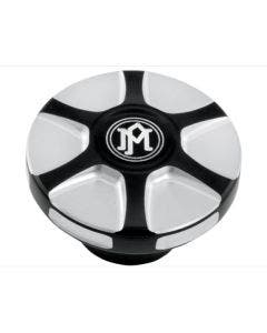 Performance Machine 0210-2055ARY-BM Black Cut Aluminum Array Fuel Cap Harley M8