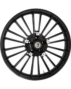 Coastal Moto All Black Atlantic Precision Cast 3D 21" Wheel & Tire Package for Harley 00-23