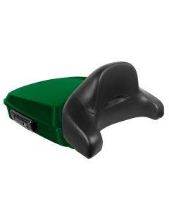 Hogworkz Kinetic Green Harley Chopped Tour Pack Full Backrest Black Hardware for Harley FLH '97-'24