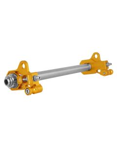 Performance Machine Gold Anodized Rear Axle Adjuster Kit Harley Touring 09-Up