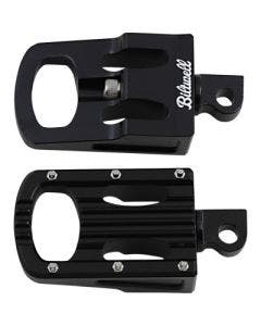 Biltwell 7005-203-01 Punisher Footpeg Classic Black Harley M8 Softail 18-20