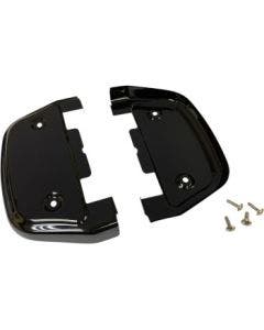 Drag Specialties 1621-1000 Black Passenger Floorboard Covers Harley FL 89-20