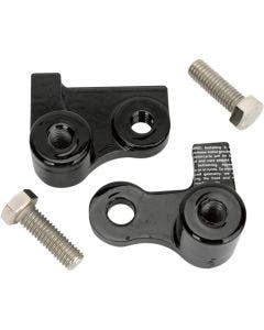 Burly Brand B28-22007 Black Rear Lowering Blocks Kit For Harley Dyna Glide 06-17