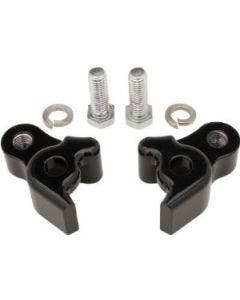 Burly Black Rear Lowering Blocks Kit For Harley Touring 09-16 FLHT/FLHR