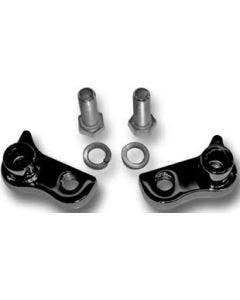 Burly Black Rear Lowering Blocks Kit For Harley Sportster Xl 05-13
