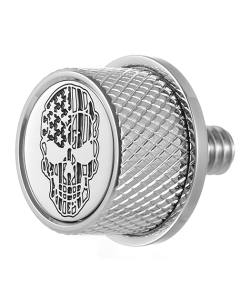 Figurati Steel Contrast Skull Seat Mounting Knob 4 Harley 65-22 Touring Models