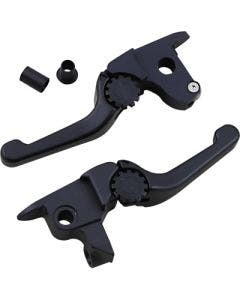 PSR 12-01654-22 Black Anthem Shorty Lever Set Pair Harley FLHT/X 14-16
