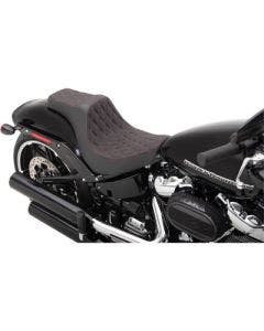 Drag Specialties Predator III Diamond Red 2-Up Seat 18-20 Harley Breakout FXBR
