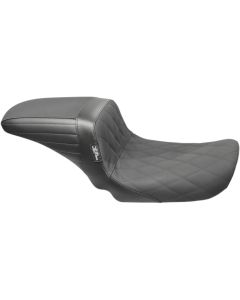 Le Pera LK-591DMGP Diamond Gripp Tape Black KickFlip Solo Seat Harley Dyna 06-17